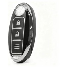 Gma Keys Nissan Micra Juke Qashqai Note Navara Pulsar Smart Nano Anahtar Kılıfı Siyah Gümüş Silver Renk