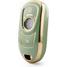 Gma Keys Opel Astra K ve Insignia Grand Uyumlu Anahtarsız Çalıstırma Nano Anahtar Kılıfı Yeşil Gold Renk