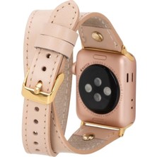 Apple Watch Uyumlu Deri Kordon 42-44-45MM Slim Dt Gt Nu1