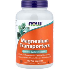 Now Foods Magnesium Transporters, 120 Mg, 180 Veg Capsules