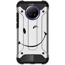Egstech Xiaomi Redmi Note 9 Pro 5g Uyumlu Desenli Antishock Crash Kapak - Smile