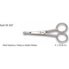 Aydogan's Rose Europe Aplike ve Nakış Makası Kıvrık Küt Uçlu No:4 10,16 cm