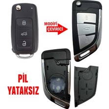 Gma Keys Volkswagen Çevirici Uds Jetta Caddy Tiguan Transporter Skoda Seat Vs. (Yeni Nesil Dönüşüm Kabı)