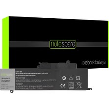 Notespare Dell ile Uyumlu Inspiron 11-3000, 11-3147, 11-3148, 11-3158 Notebook Batarya Pil