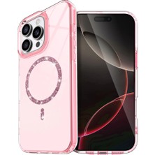 Aydogan's Iphone 14 Pro Max Live Diamond Magsafe Kapak - Pembe