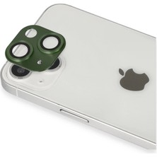 Twin Store Iphone 13 Pers Alüminyum Kamera Lens - Yeşil