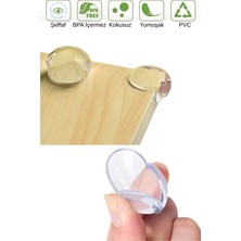 Tonkut 2 Adet Silikon Mobilya Köşe Koruyucu Çarpma Önleyici Güvenlik Pedi Bebek ve Çocuk Koruma Bariyeri