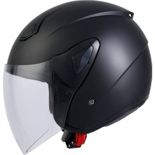 Sway Sw 733 Yarım Kask Mat Siyah
