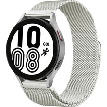 Twin Store Galaxy Watch 4 Metal Mıknatıslı Kordon - Gümüş