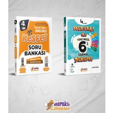 Meraklı Zihinler 4.sınıf Tüm Dersler Soru Bankası + 6'lı Sarmal Deneme (2'li Set)