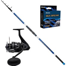 Okuma Wave Power 8000 - Ryuji Surf Master 420CM 100-250GR Surf Olta Seti