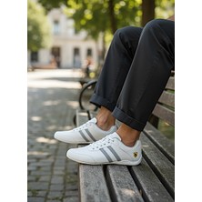 KAFKASLAR AYAKKABI Ince Taban Ortopedik Çizgi Detaylı Erkek Günlük Spor Sneaker Ayakkabı