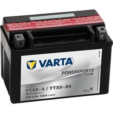Varta Akü  Ytx9 Sla Fa 12V8AH Inazuma Mt-03 Xmax 250-400 Sym Gts