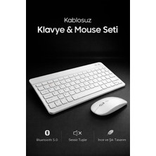 Kablosuz Klavye Mouse Set Sessiz Tuş ve Ultra Ince Tasarım