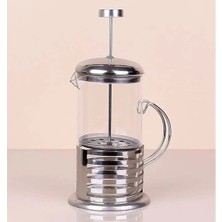 Çelik Kulplu Cam French Press - 350 ml