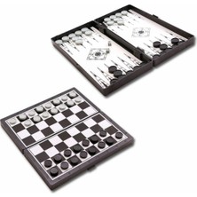 1050170 Manyetik Satranç-Tavla 2si 1 Arada Küçük Boy