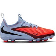 Nike Phantom 6 Low Academy Kids Football Shoes Çocuk Çoklu Zemin Kramponu Mavi Kırmızı