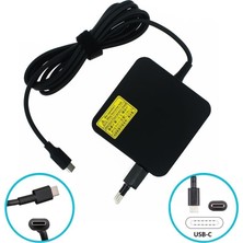 Afila Asus Expertbook B1 B1502CBA-BI78512B0D21 Uyumlu Adaptör, Şarj Cihazı (65W Type-C) Wall Tip
