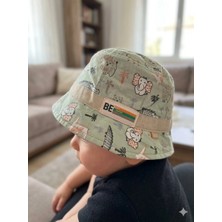 Benitto Kids Kitti 0-18 Ay Safari Desenli Erkek Bebek Fötr Şapka