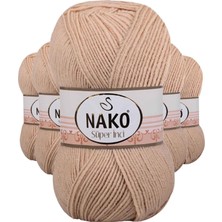 MiraLive 5 Adet Süper Inci El Örgü Ipi 100 gr Deve Tüyü 219