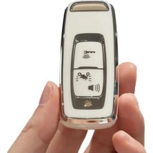 Gma Keys Honda Pcx 2021-2022-2023-2024-2025 Yılı Model Nano Anahtar Kılıfı Beyaz Gümüş Renk/ Forza Için Uymaz