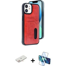 Cepte Toptan iPhone 11 Yörünge Işık Serisi - Siyah 3D Antistatik Cam Ekran Koruyucu + Yeşil Renkli Kamera Lens Koruma Cam