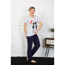 Hobilinka Kadın Kısa Kol Penye Pijama Takımı