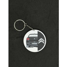 Goka 3D Craft Citroen C4 x Özel Tasarım Çift Taraflı Anahtarlık