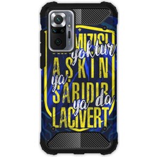 Egstech Xiaomi Redmi Note 10 Pro Kılıf Army Tank Full Koruma Antishock - Aşkın Rengi Sarı Lacivert
