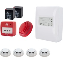 Dmtech FP9000L-2-4 Konvansiyonel Sistem Yangın Alarm Seti 4 Lü