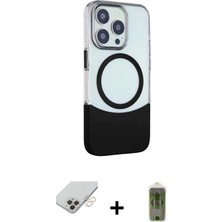 Cepte Toptan iPhone 14 Pro Max Çekirdek Asil Özel Seri - Siyah Joko Magic 5d Hayalet Cam + Gold Band Metal Kamera Lens