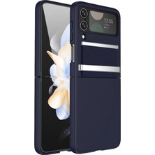 Aydogan's Samsung Galaxy Z Flip 4 Kılıf Belt Flip Kapak - Lacivert