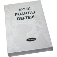 Kitabevimden Altınyıldız Aylık Puantaj Defteri BÜYÜK-12Lİ