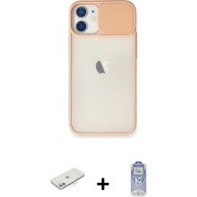 Cepte Toptan iPhone 11 Vadi Çizgi - Siyah Joko Magic 5d Cam + Pembe Renkli Kamera Lens Koruma Cam