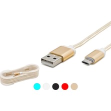 Aydogan's USB Micro To USB Şarj ve Data Kablosu Ps4 Gamepad Uyumlu Hasır 1.5 M HD4338