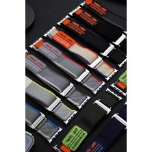 Twin Store Watch 42MM Alice Kumaş Kordon - Gri-Kırmızı