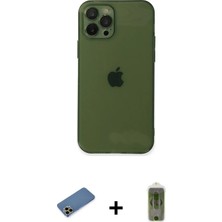 BUTİMAR'S iPhone 12 Pro Max Ahenk Doku - Siyah Joko Magic 5d Hayalet Cam + Gold Shine Kamera Lens Koruma Cam