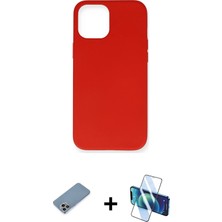 Cepte Toptan iPhone 12 Pro Max Ahenk Serisi - Siyah 3D Antistatik Seramik Nano Ekran Koruyucu + Gökkuşağı Shine Kamera Lens Koruma Cam