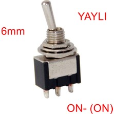 Maroces MR-141 Toggle Swıtch On-(On) 3 Bacaklı (MTS-112) Tek Tarafı Yaylı