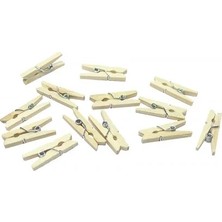 Uslucan Alışveriş Mandal Mini Ahşap Mandal (100 Adet)