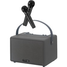 Twin Store F31 50W Sürücülü 2 Adet Mikrofonlu Bt 5.2 Kablosuz Hoparlör - Siyah