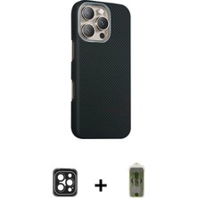 Cepte Toptan iPhone 16 Pro Max Kozmos Klasik Prime - Siyah Joko Magic 5d Hayalet Cam + Siyah Pvd Metal Kamera Lens