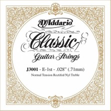 D'Addario D’addario J3001 Klasik Gitar Tek Tel – Naylon, Normal