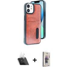 iPhone 11 Yörünge Işık Serisi - Siyah Bilvis 3D Cam Ekran Koruyucu + Şeffaf Kamera Lens Koruma Cam