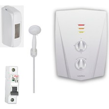 Veito V1200 Şofben 8000W Debi Ayarlı Montaj Dahil Sigorta ve Kutusu Dahil Paket