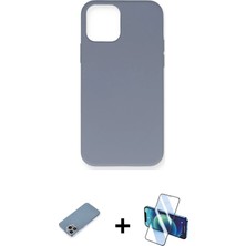 Cepte Toptan iPhone 12 Pro Max Ahenk Serisi - Siyah 3D Antistatik Seramik Nano Ekran Koruyucu + Gökkuşağı Shine Kamera Lens Koruma Cam