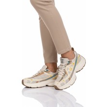 Guja Sarı Fileli Hafif Bağcıklı Kadın Spor Ayakkabı 26Y353 G