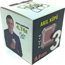 Beyaz Zemin Üzeri Renkli Zeka Küpü 3X3X3-6,8 cm