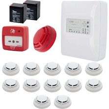 Dmtech FP9000L-2-12 Konvansiyonel Sistem Yangın Alarm Seti 12 Li