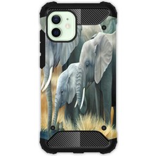 Egstech Apple iPhone 12 / 12 Pro Kılıf Army Tank Full Koruma Antishock - 3D Filler